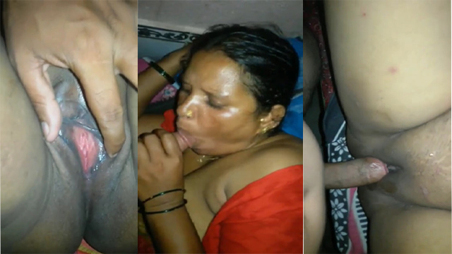 Mature Bhabhi Giving Blowjob And Fucking