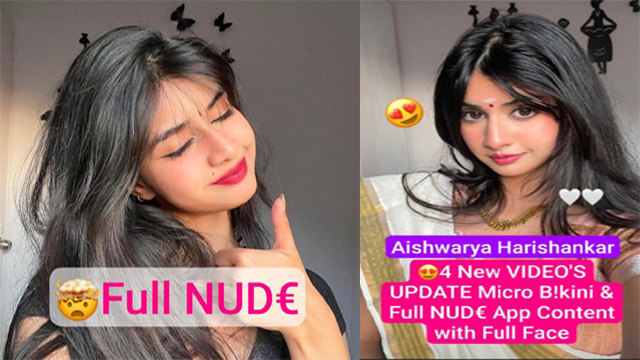Aishwarya Harishankar Aka Aish Cream – Paid AppMicro B!kini Teasing