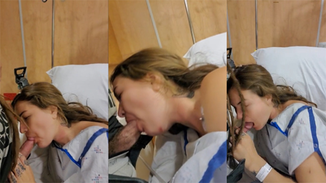 Doctor Affair Patient Blowjob in Hospital Bed