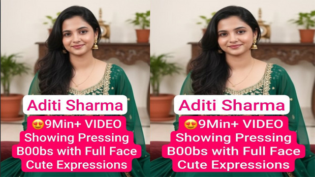 Aditi Sharma Model Latest Premium Live – Showing Pressing Boobs