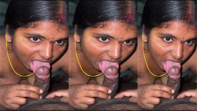 Tamil Wife Blowjob – to her husband Dick